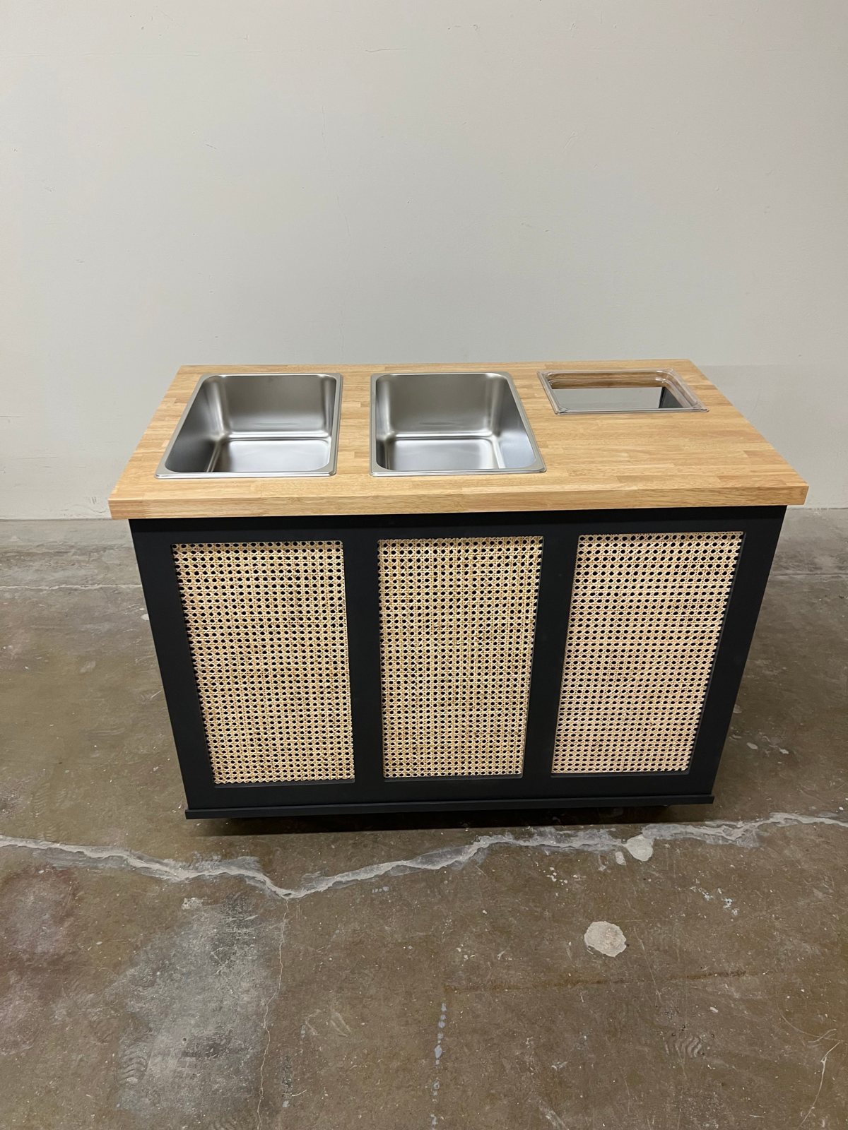 The Rattan Luxe Charcuterie Cart